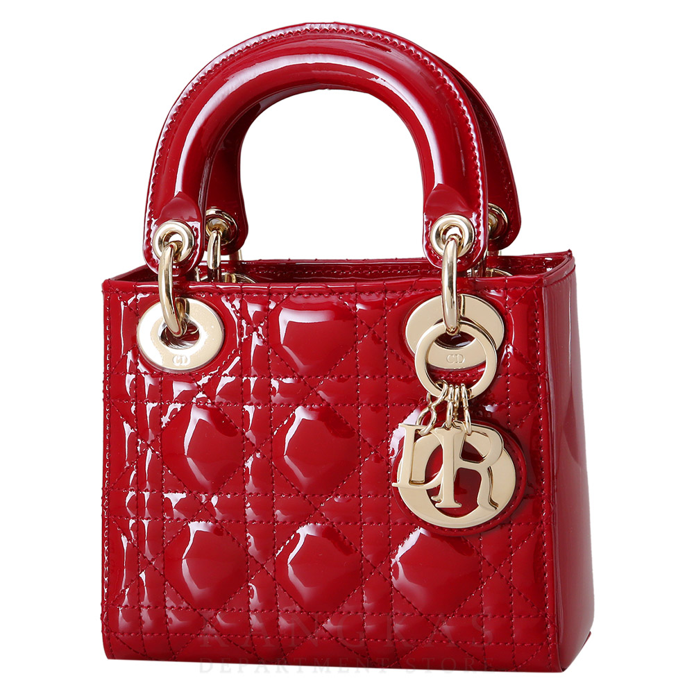 CHRISTIAN DIOR(USED)크리스찬디올 레이디디올 페이던트 미니 레드